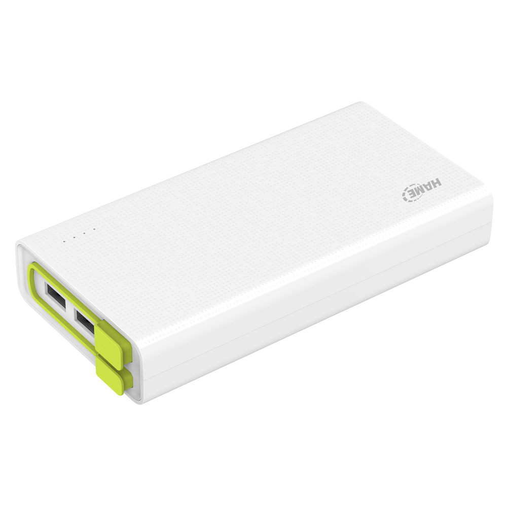 hame x3 power bank 3 port usb 20000mah white green hame x3 power bank 3 port usb 20000mah white green
