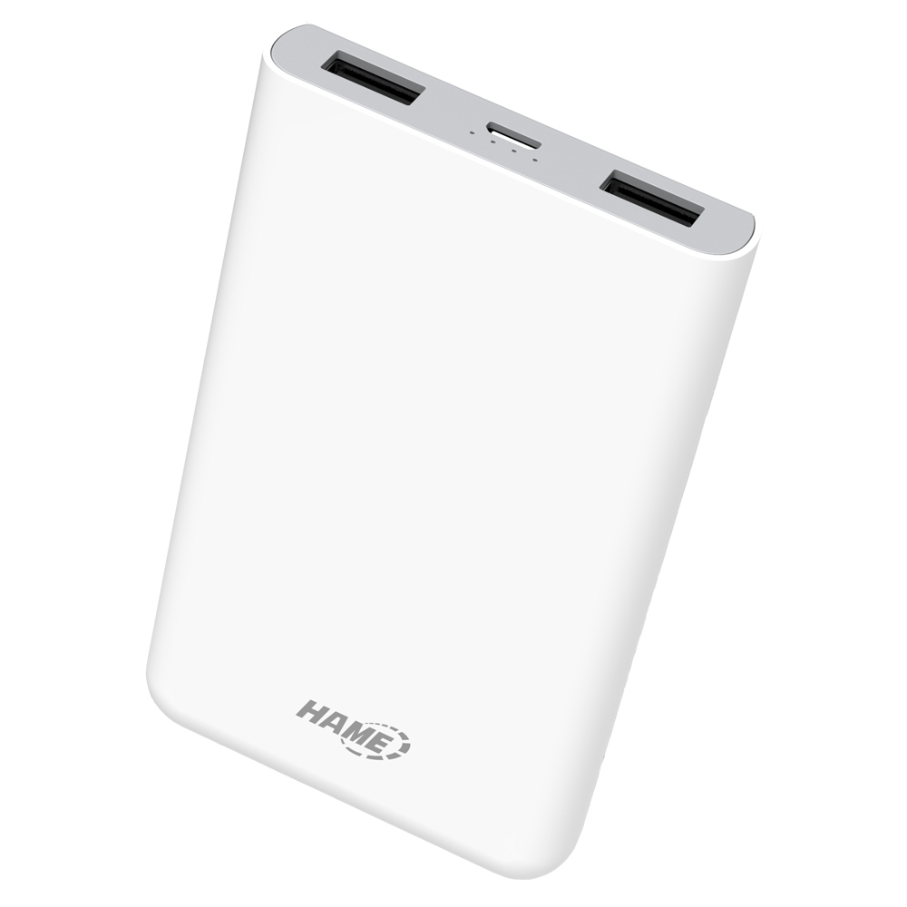 hame x1p power bank 2 port usb 8000mah white hame x1p power bank 2 port usb 8000mah white