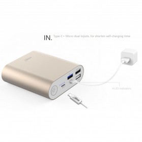 Hame H14D Power Bank QC 3.0 15000mAh - Golden - 6