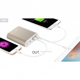 Hame H14D Power Bank QC 3.0 15000mAh - Golden - 7