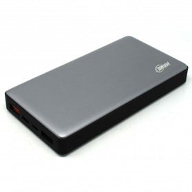 Hame P51C USB Type C Power Bank 2 Port 15000mAh - Gray Silver - 1