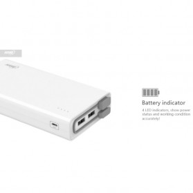 Hame QC2 Power Bank 3 Port 20000mAh QC3.0 - White - 7