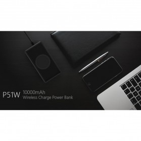 Hame Wireless Quick Charge Power Bank 10000mAh - P51W - Black - 3