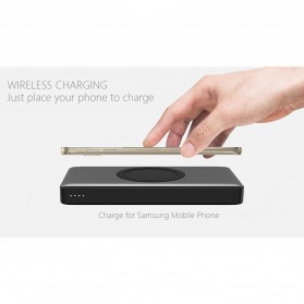 Hame Wireless Quick Charge Power Bank 10000mAh - P51W - Black - 4
