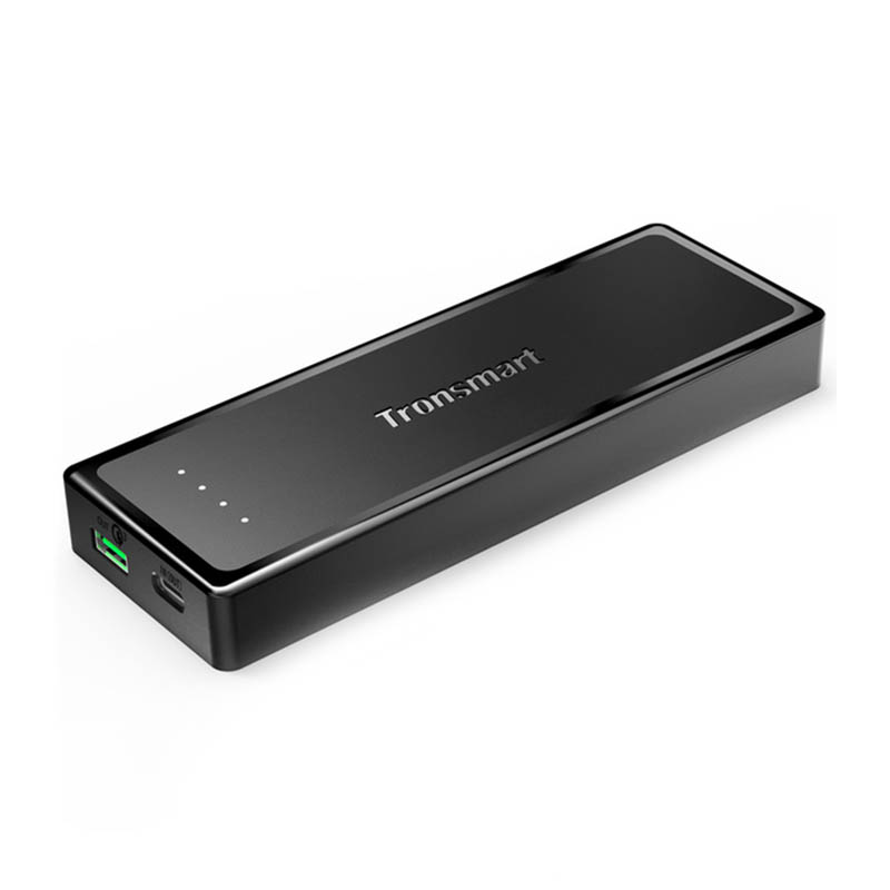 Tronsmart Presto Power Bank 1 Port Usb Type C 10400mah With Qualcomm Quick Charge 3 0 Pbt12 Black Jakartanotebook Com