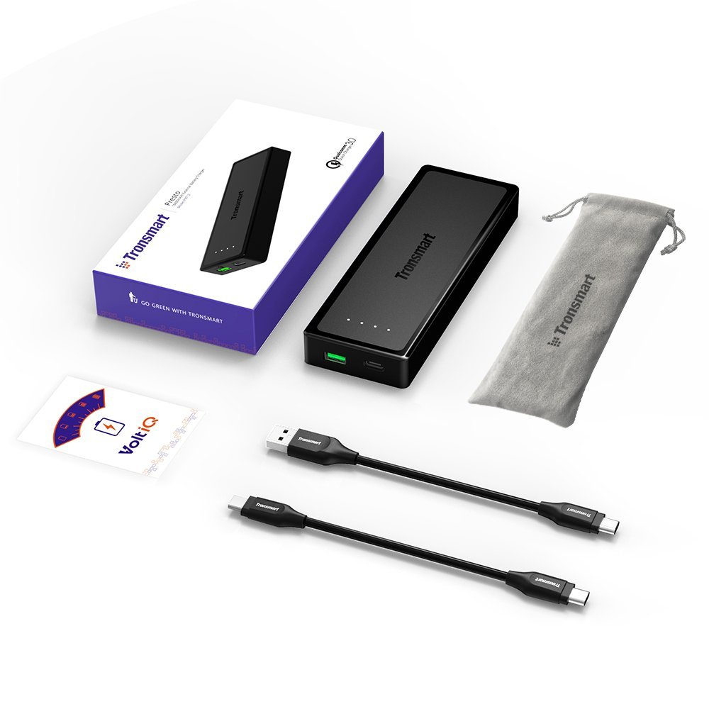 tronsmart presto power bank 1 port usb type c 10400mah tronsmart presto power bank 1 port usb type c 10400mah