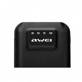 Awei Power Bank 2 Port 10000mAh with Lightning Input Port - P50K - Black - 3