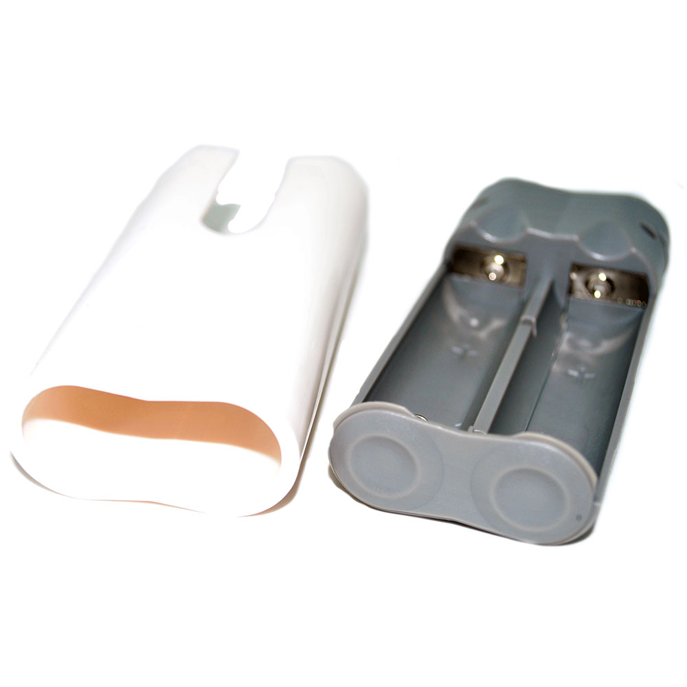 exchangeable cell power bank for 2pcs 18650 white exchangeable cell power bank for 2pcs 18650 white