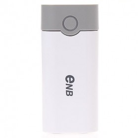 ENB Exchangeable Cell Power Bank Case For 2 PCS 18650 - White - 1