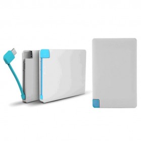 Credit Card Power Bank 3200mAh - White - 2