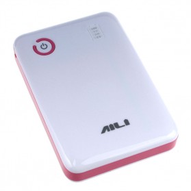 AILI Case Power Bank DIY untuk 4 PCS 18650 - White/Pink - 1