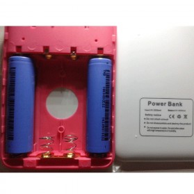 AILI Case Power Bank DIY untuk 4 PCS 18650 - White/Pink - 5