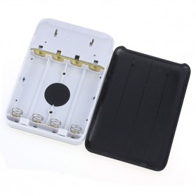 AILI Case Power Bank DIY untuk 4 PCS 18650 - White/Black - 2