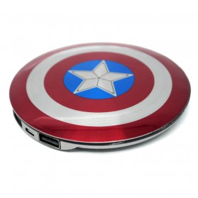 DGPOWER Power Bank Perisai Captain America 2 Port 6800mAh - CT68 - Red - 2