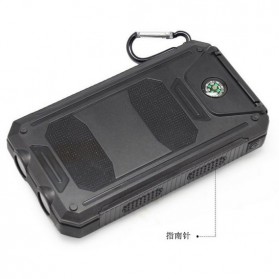 Sinofer Solar Power Bank 2 USB Port 12000mAh - Black - 2