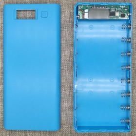 Taffware DIY Power Bank Case 2 USB Port & LCD 8x18650 - C13 - Blue
