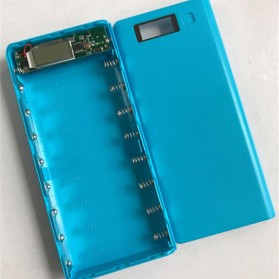 Taffware DIY Power Bank Case 2 USB Port & LCD 8x18650 - C13 - Blue - 3