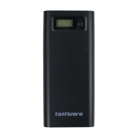 Taffware DIY Power Bank Case USB Type C Dual Output & LCD 8x18650 - C13 - Black