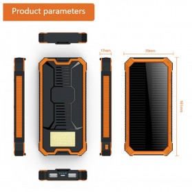 ALLPOWERS Solar Power Bank 2 USB Port 20000mAh - ES100 - Black - 2