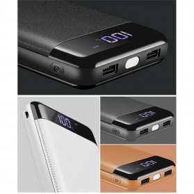 Power Bank Quick Charge 2 Port 20000mAh with LED Flash - M200 - Black - 4