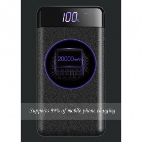 Power Bank Quick Charge 2 Port 20000mAh with LED Flash - M200 - Black - 7