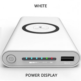 Power Bank Qi Wireless Charging Pad 2 Port 2.1A 10000mAh - 042 - Black - 3