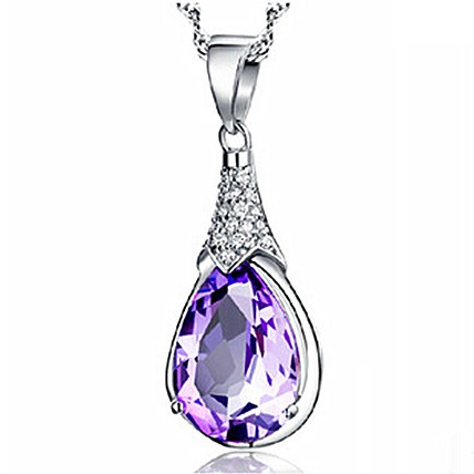 wishing pendant purple rodhium sterling silver wishing pendant purple rodhium sterling silver