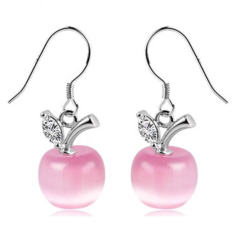 korean opal earrings 925 sterling silver anting wanita pink jakartanotebook korean opal earrings 925 sterling silver anting wanita pink jakartanotebook