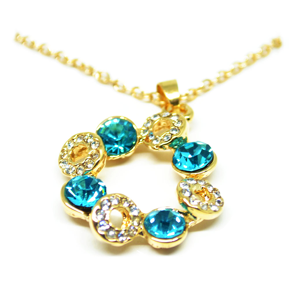 kalung liontin wanita of drop pendant necklace 925 sterling silver blue kalung liontin wanita of drop pendant necklace 925 sterling silver blue