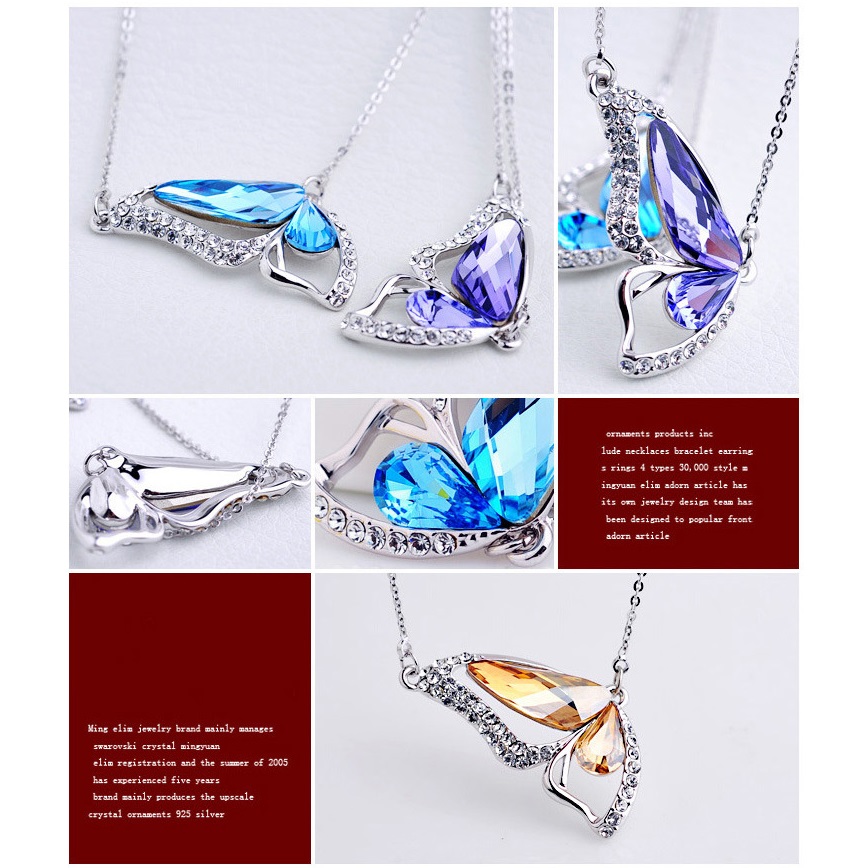 butterfly wings of necklace kalung wanita blue jakartanotebook butterfly wings of necklace kalung wanita blue jakartanotebook