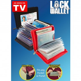Lock Wallet Dompet Kartu Kredit Secure RFID Blocking - 789522 - Black - 5