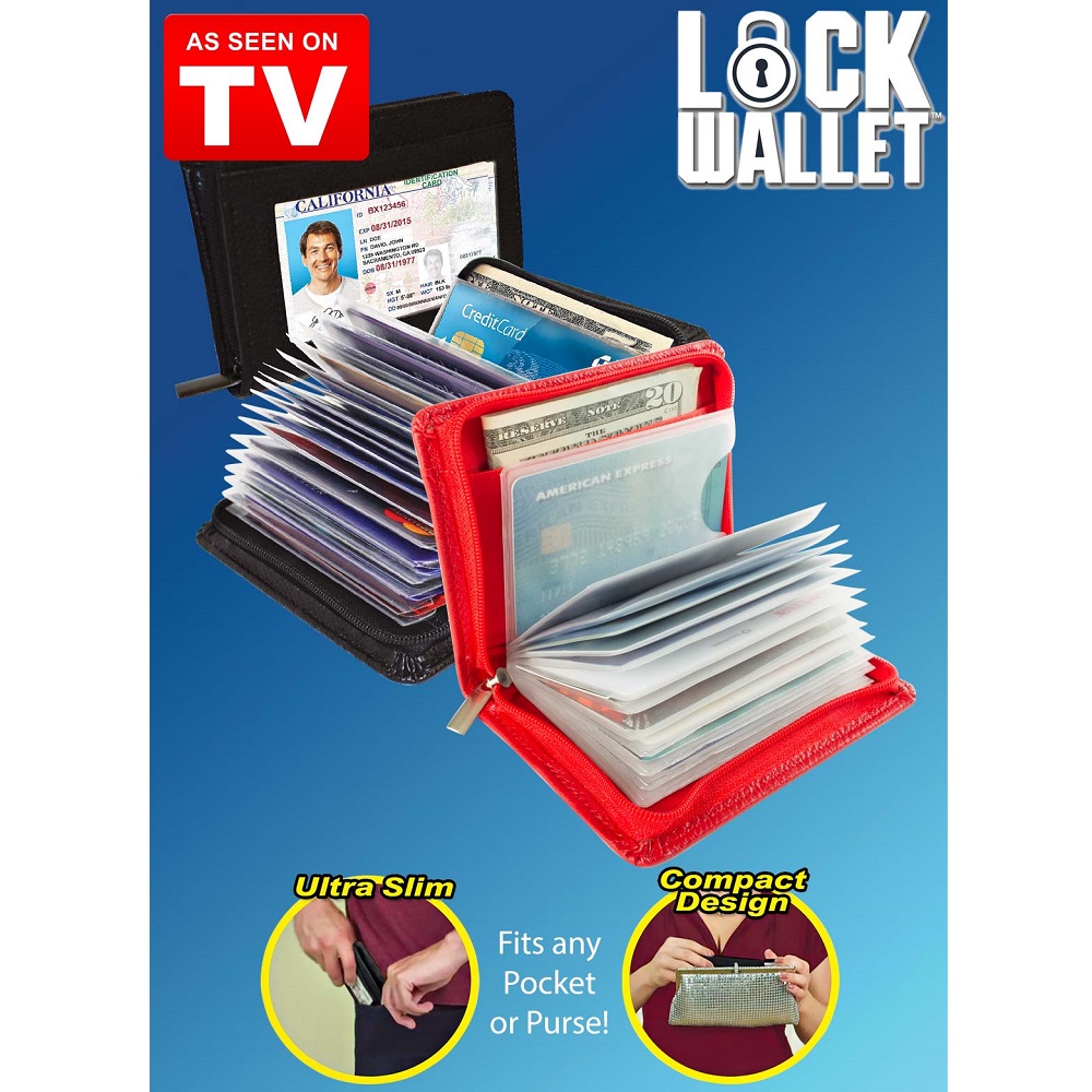 lock wallet dompet kartu kredit secure rfid blocking lock wallet dompet kartu kredit secure rfid blocking