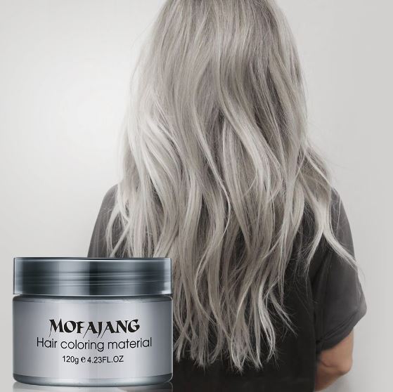 Mofajang Pomade Wax Rambut  Warna  120g Gray  