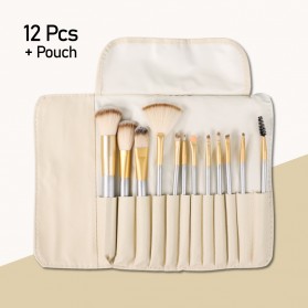 QBeauty Kuas Make Up Persia 12 PCS - JP-886 - Champagne Gold