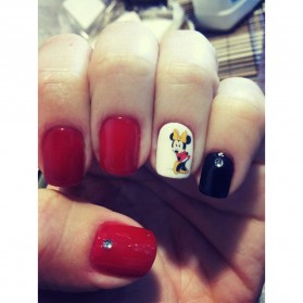 minnie nail water sticker 1 sheet multi color minnie nail water sticker 1 sheet multi color