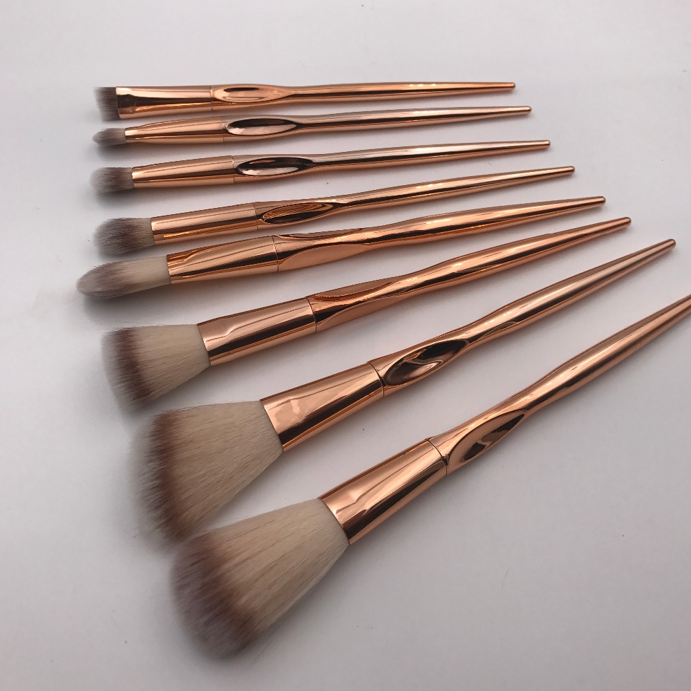 kuas make up metal handle 8pcs golden jakartanotebook kuas make up metal handle 8pcs golden jakartanotebook