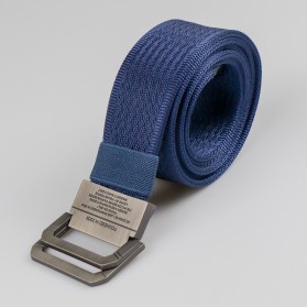 Rhodey Craftman Tali Ikat Pinggang Pria Canvas Buckle Belt - B1030 - Blue - 1