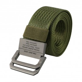 Rhodey Craftman Tali Ikat Pinggang Pria Canvas Buckle Belt - B1030 - Green