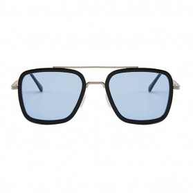 RBVTURAS Kacamata Tony Stark Steampunk HD Polarized Sunglasses - 66218 - Silver - 2