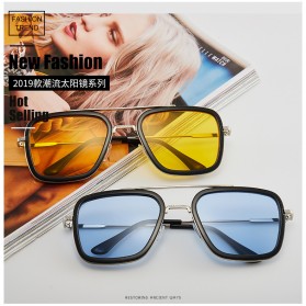 RBVTURAS Kacamata Tony Stark Steampunk HD Polarized Sunglasses - 66218 - Silver - 5