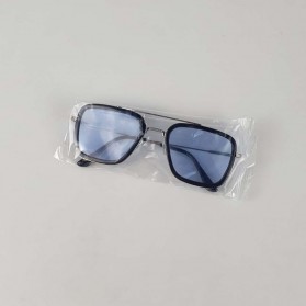 RBVTURAS Kacamata Tony Stark Steampunk HD Polarized Sunglasses - 66218 - Silver - 7