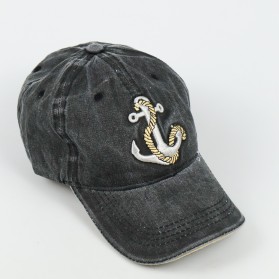 HATLANDER Topi Baseball Cap Hat 3D Embroidery - SU-SBC5006 - Black - 2