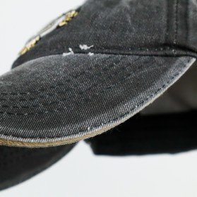 HATLANDER Topi Baseball Cap Hat 3D Embroidery - SU-SBC5006 - Black - 4