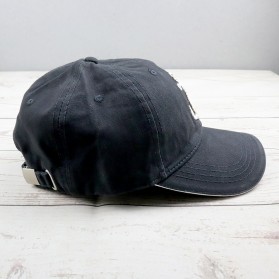 HATLANDER Topi Baseball Cap Hat 3D Embroidery - SU-SBC5006 - Black/Black - 3