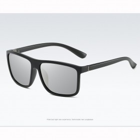 AORON Kacamata Polarized Sunglasses UV Protection - 6625 - Black/Black - 7