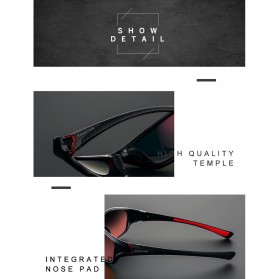 XIRAN Kacamata Sepeda Driving Cycling Sporty Polarized Sunglasses - S012 - Black - 9