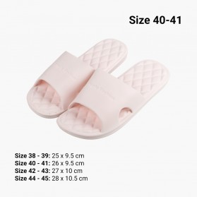 Rhodey Chunkee Sandal Rumah Anti Slip Slipper EVA Soft Unisex Size 40-41 - 1988 - Pink - 9