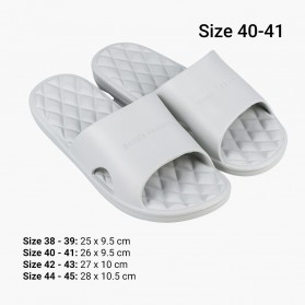 Rhodey Chunkee Sandal Rumah Anti Slip Slipper EVA Soft Unisex Size 40-41 - 1988 - Gray - 7
