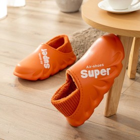 TZLDN Sepatu Sandal Plush Cotton Warm Anti Slip EVA Soft Unisex Size 38-39 - LDN905 - Dark Blue - 3