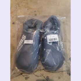 TZLDN Sepatu Sandal Plush Cotton Warm Anti Slip EVA Soft Unisex Size 38-39 - LDN905 - Dark Blue - 11